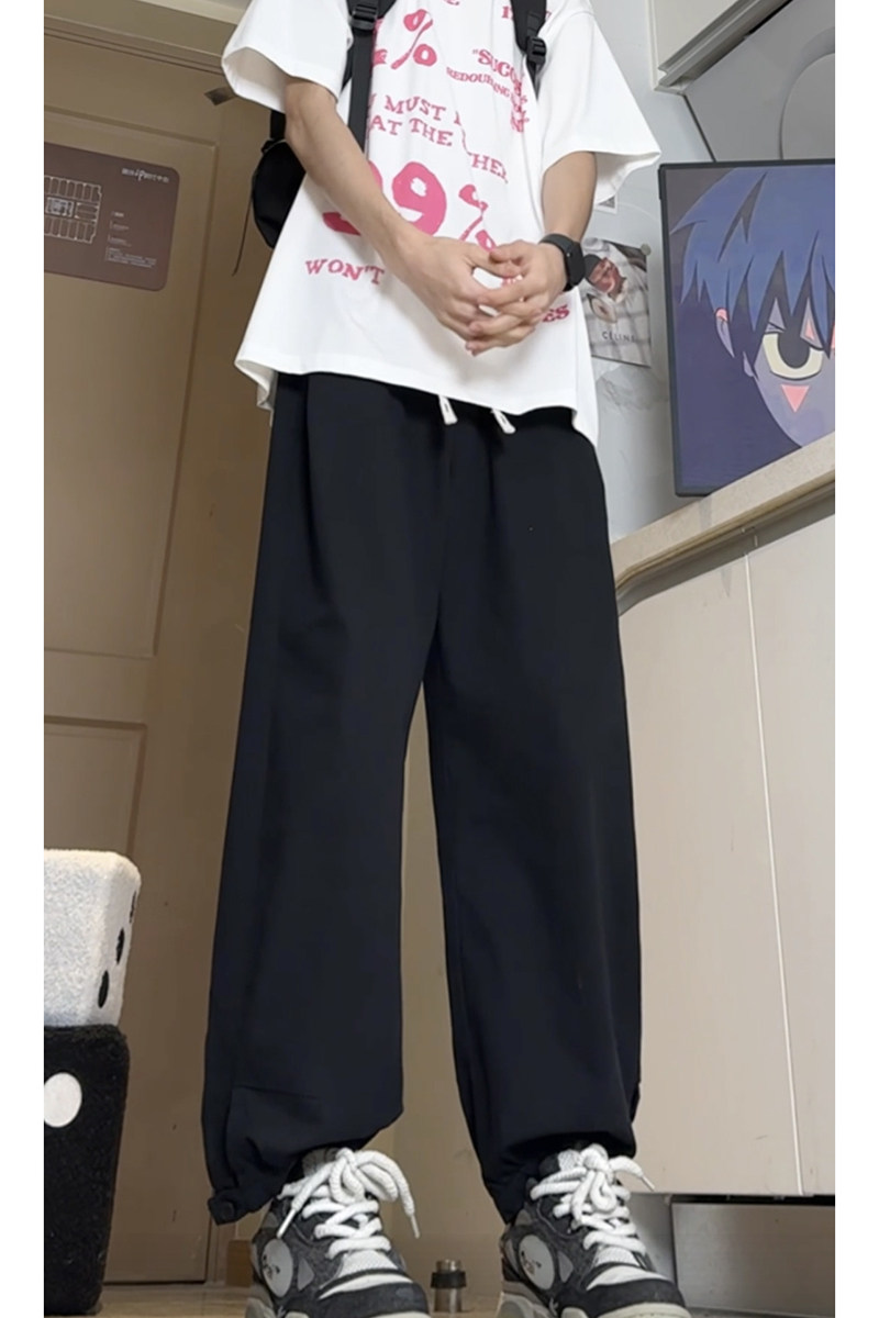 夏季休闲裤舒适男士束脚裤子长裤纯棉个性新原宿-A651TP45控68,男装休闲裤,电商B241
