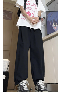 夏季休闲裤舒适男士束脚裤子长裤纯棉个性新原宿-A651TP45 控68图片
