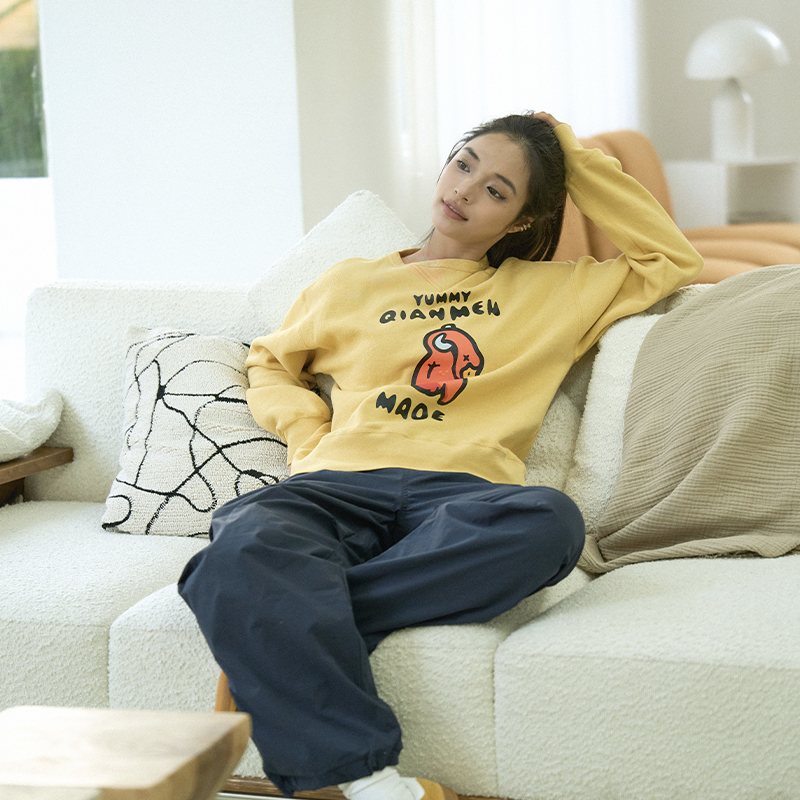 Aveineil 前门烤鸭圆领卫衣 2025年新款QIANMEN MADE休闲百搭卫衣