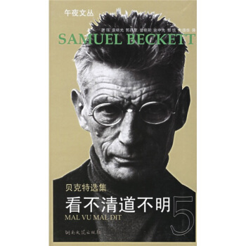 正版现货直发 贝克特选集5:看不清道不明 [法] 贝克特（Beckett S.） 著,余中先 译 湖南文艺出版社 9787540437442