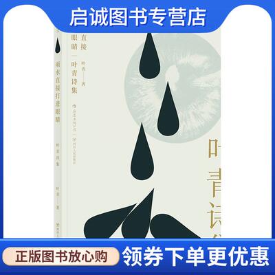 正版现货直发雨水直接打进眼睛:叶青诗集 叶青 9787220104145 四川人民出版社