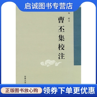 正版现货直发曹丕集校注,魏宏灿 校注,安徽大学出版社9787811106749