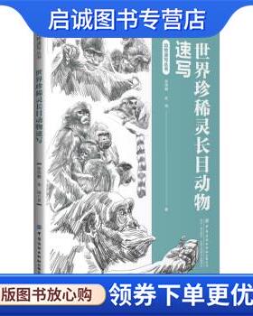 正版现货直发世界珍稀灵长目动物速写 张伟鹏,朱琦 9787522900223 中国纺织出版社