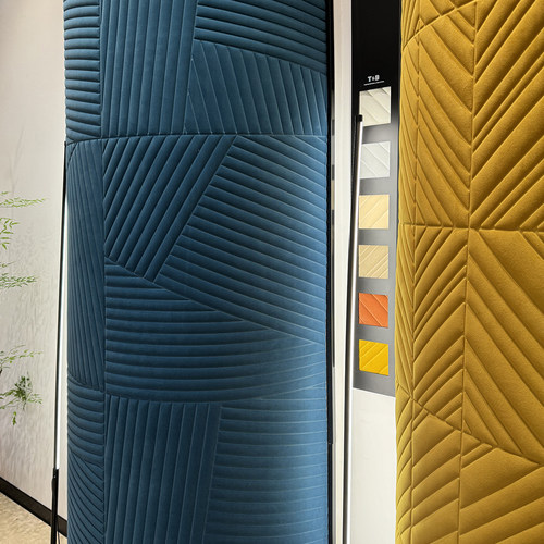 3D软包墙布 几何抽象轻奢隔音降噪客厅卧室背景壁纸 天鹅绒壁布