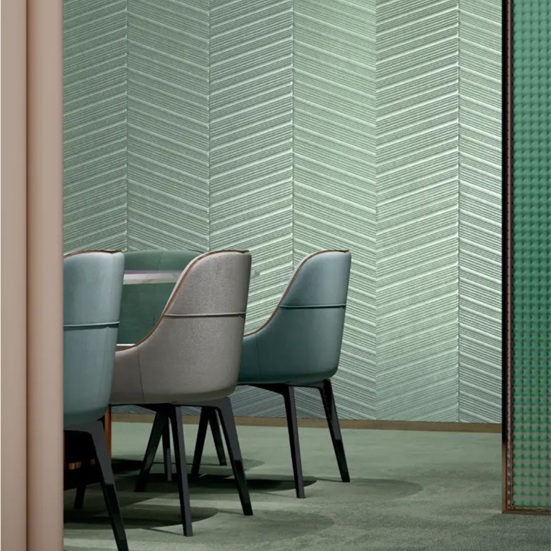 3D软包墙纸 现代轻奢隔音客厅卧室背景墙壁纸 几何天鹅绒面料墙布