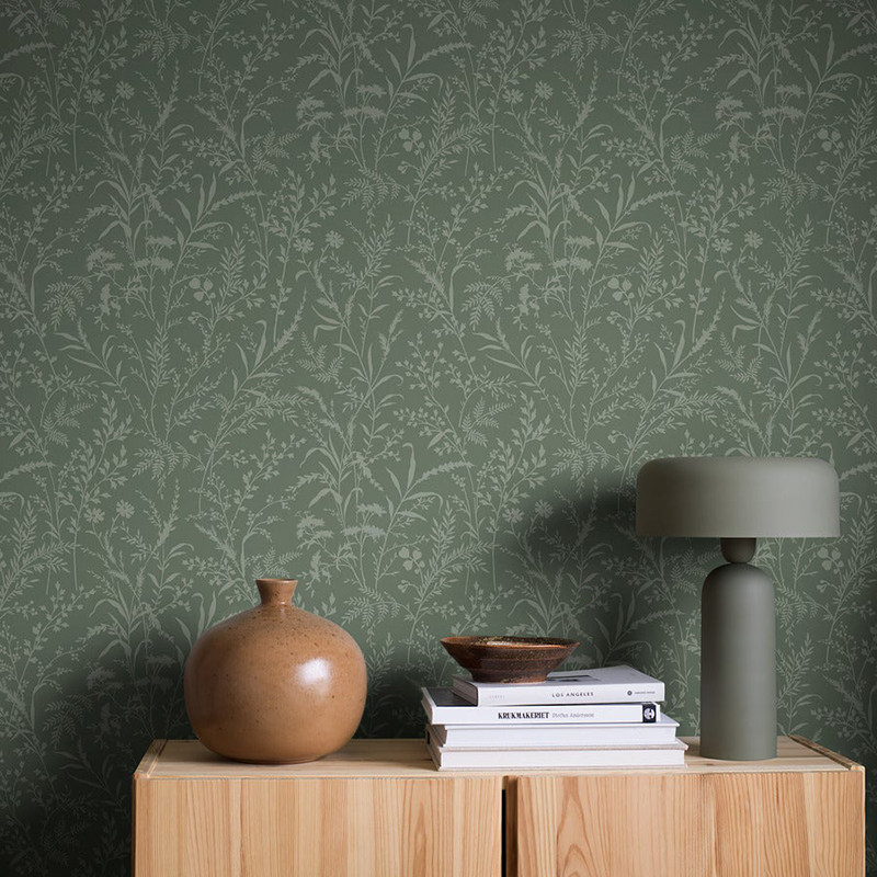 瑞典原装进口墙纸北欧花卉背景