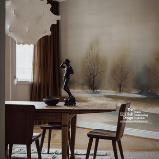 WATERCOLOUR LANDSCAPE 瑞典原装进口定制壁画 树木 水墨背景墙纸