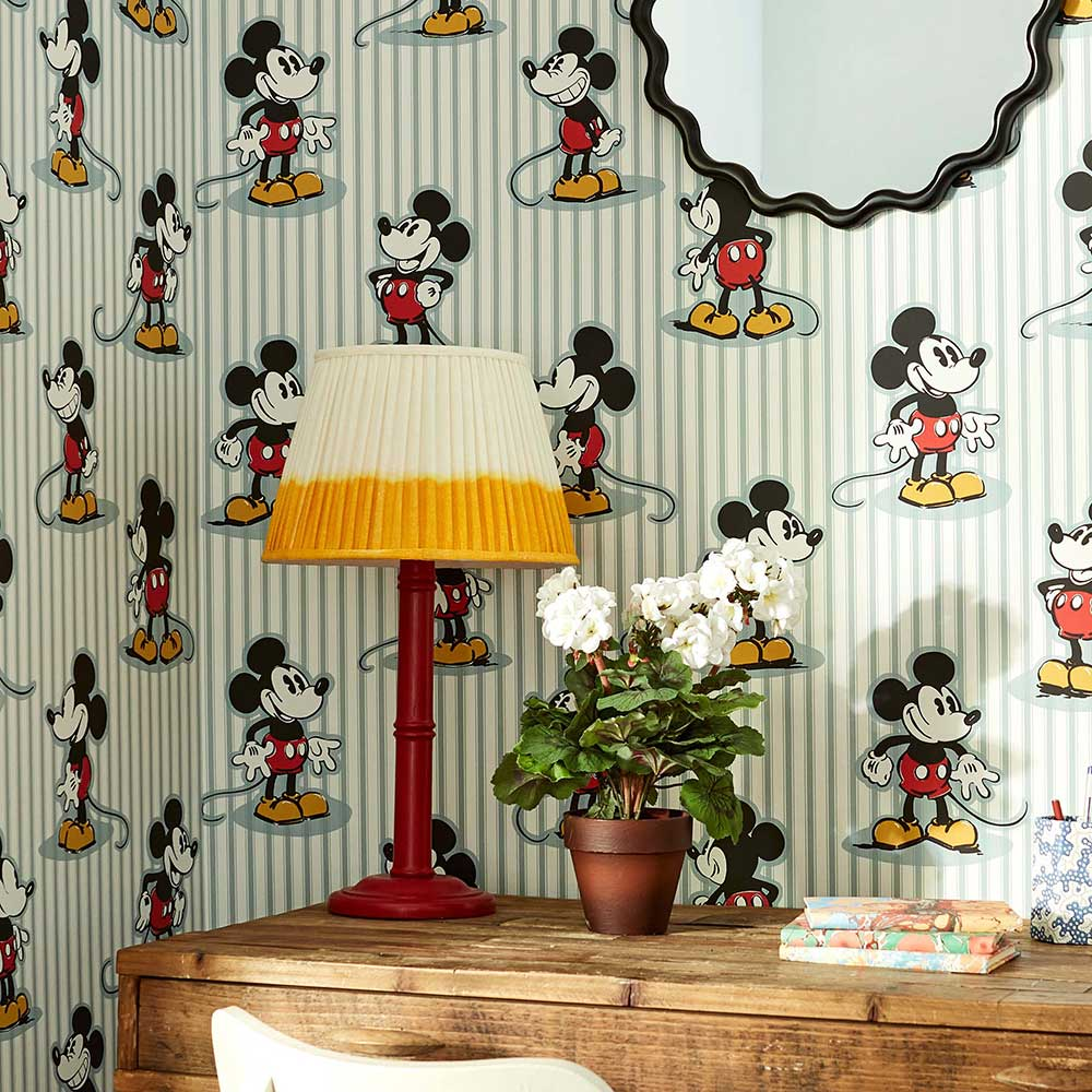 英国原装进口sanderson × disney联名迪士尼儿童房米奇米妮壁纸