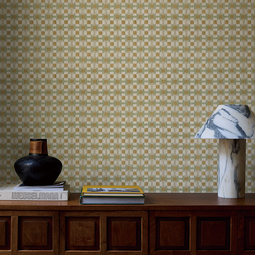 2025新款无缝墙布几何格子