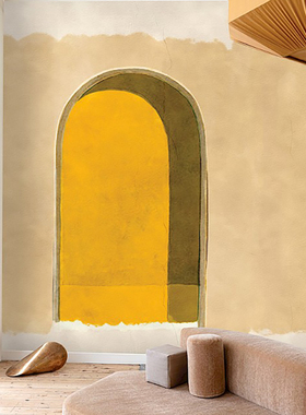 比利时原装进口壁画Alcove Sienna 简约个性美式轻奢拱门图型壁纸