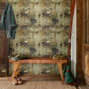 BOATS 湖景 罗马尼亚原装 停泊船只 书房背景墙纸 进口壁纸 MOORED