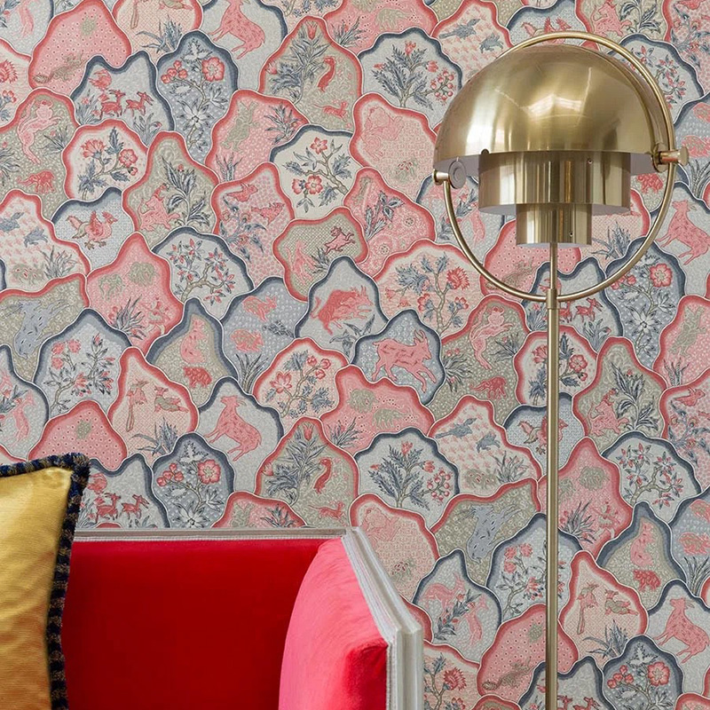 法国原装进口pierrefrey Braquenié小山丘法式 美式现代背景壁纸