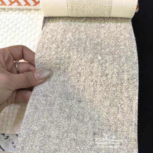 BREDA简约轻奢米色奶油色高级感系列设计师抱枕窗帘沙发面料布艺
