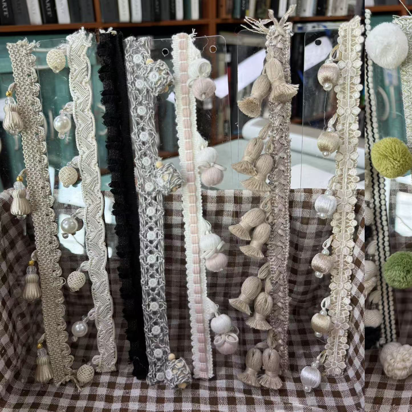 汪汪饰家 窗帘配件辅料流苏蕾丝球球珠子花边荷叶边花边合集