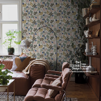 瑞典原装进口墙纸美式复古背景