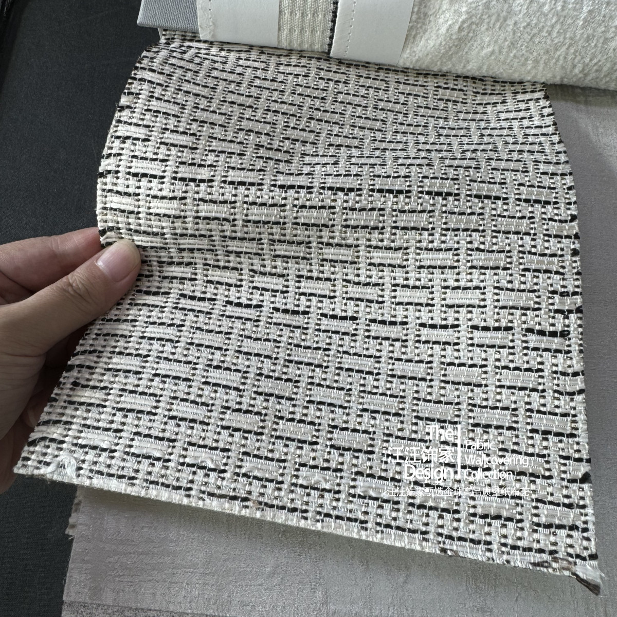 ART 07 现代北欧轻奢高级感 金线横竖纹 客厅卧室书房定制窗帘布