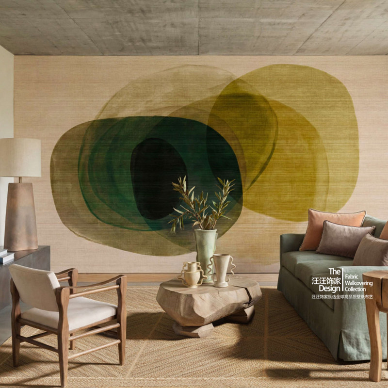 法国Elitis原装正品进口定制壁画 轻奢植物卧室客厅背景墙壁纸