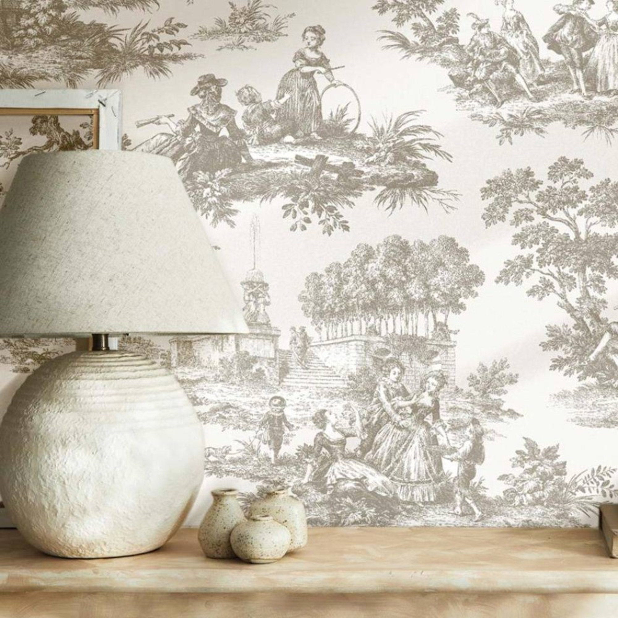 瑞典原装进口PAESAGGIO BAROCCO 法式复古人物巴洛克风情背景壁纸
