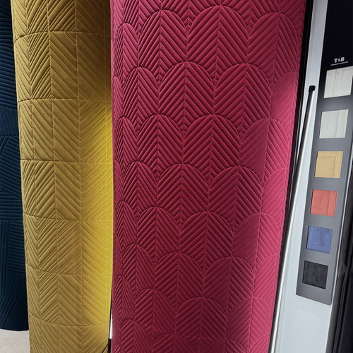 3D软包墙布 拱形人字纹轻奢隔音降噪客厅卧室背景壁纸 天鹅绒壁布