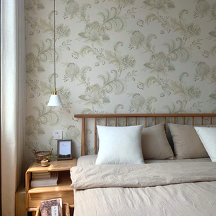 美国原装进口SBK chicago 芝加哥 美式乡村复古卧室背景墙壁纸