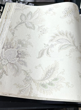 美国原装进口SBK VICI 法式复古花朵淡紫色绿色女孩房老人房壁纸