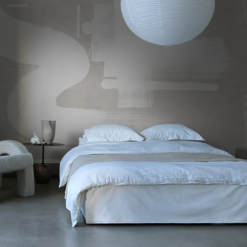 PAINT 瑞典原装进口定制壁画 现代简约 抽象曲线艺术背景墙壁纸