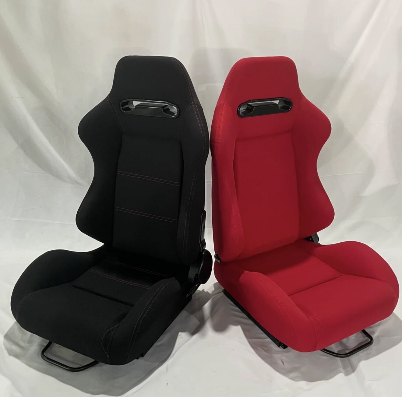 厂家直销sr3汽车改装座椅通用滑轨可调赛车模拟器桶椅织布型材用