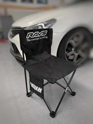 jdm日本rays折叠凳te37改装车聚会装饰 国产定制便携式折叠凳 