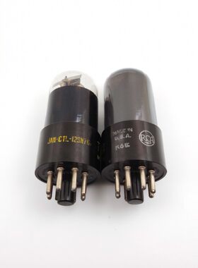 双U顶 美国天梭 12SN7-GT/12SN7电子管RCA 全碳屏 片环12.6伏灯丝