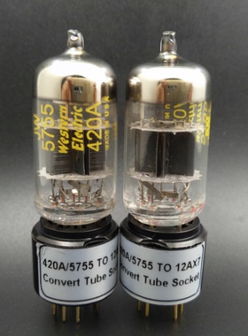 全新美国西电WE 5755/ECC83/12AX7/7025/CV4004/6N4电子管转换座