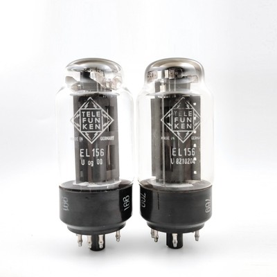 五位码Telefunken德律风根 EF11/EF12/EL156电子管双肥环50年代