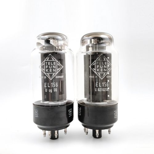 五位码Telefunken德律风根 EF11/EF12/EL156电子管双肥环50年代