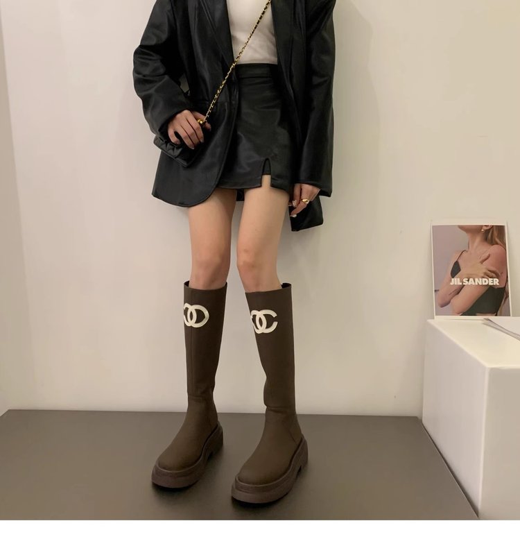 2023秋季新款小香风长靴女