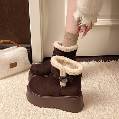 厚底雪地靴女款2025新爆冬