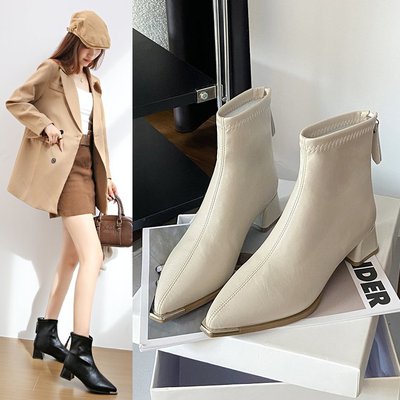 弹力靴马丁靴精致小短靴