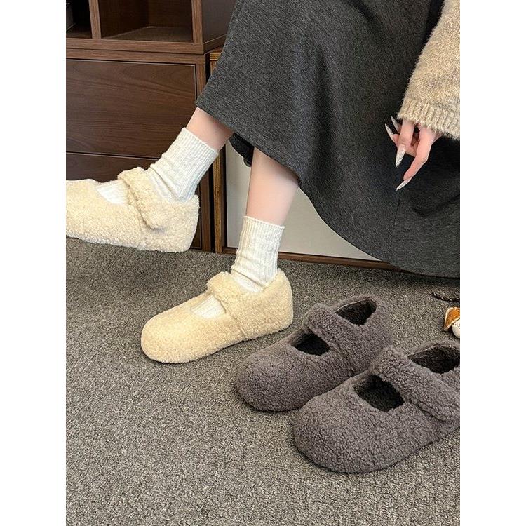 内增高厚底勃肯鞋女加绒灰