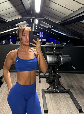 oneractive新款运动健身背心防震高弹含胸垫美背交叉瑜伽文胸bra