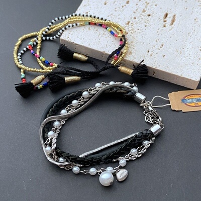 外贸原单FOSSIL波西米亚手链