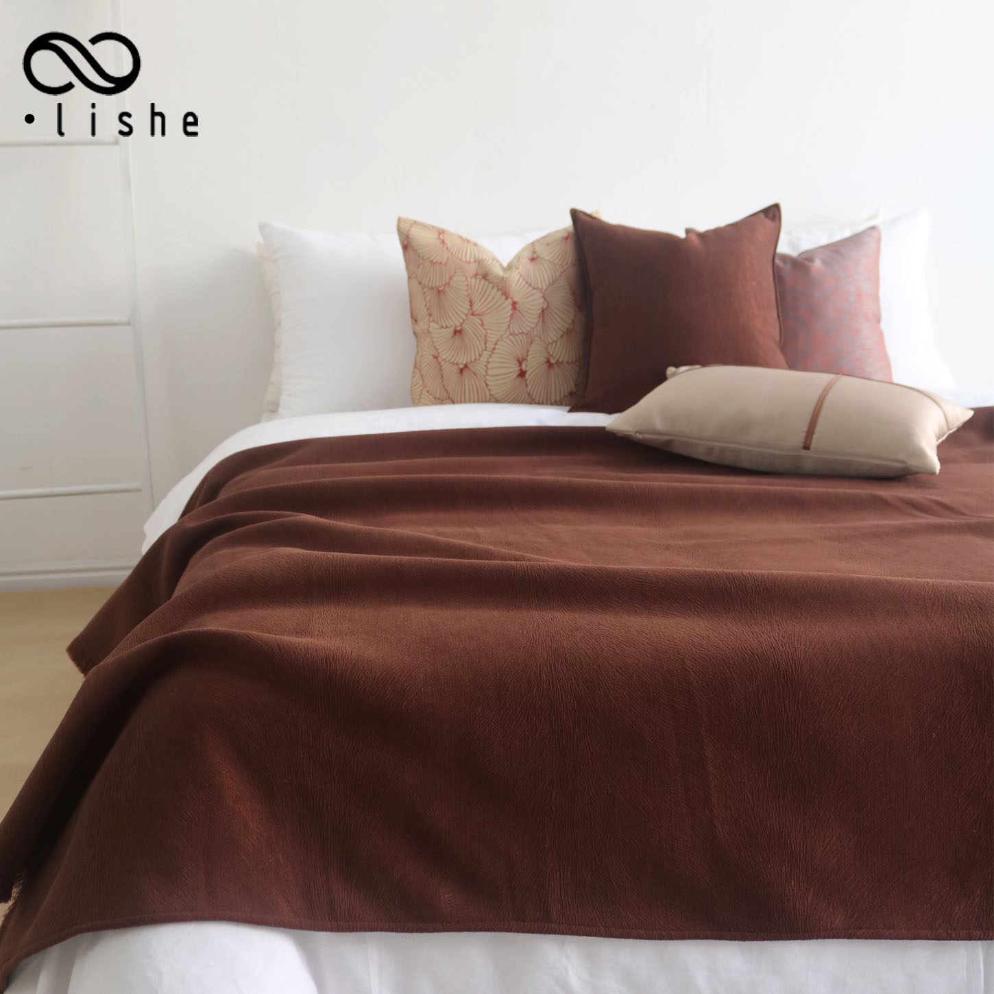 新中式酒红色床旗民宿床尾巾酒店装饰毯床尾毯双面雪尼尔毯子厚重,床上用品,休闲毯/毛毯/绒毯,淘宝优惠券,粉丝福利购,淘宝优惠卷