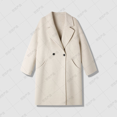 【高端线】10%牦牛绒5%桑蚕丝85%羊毛 高级感中长款外套