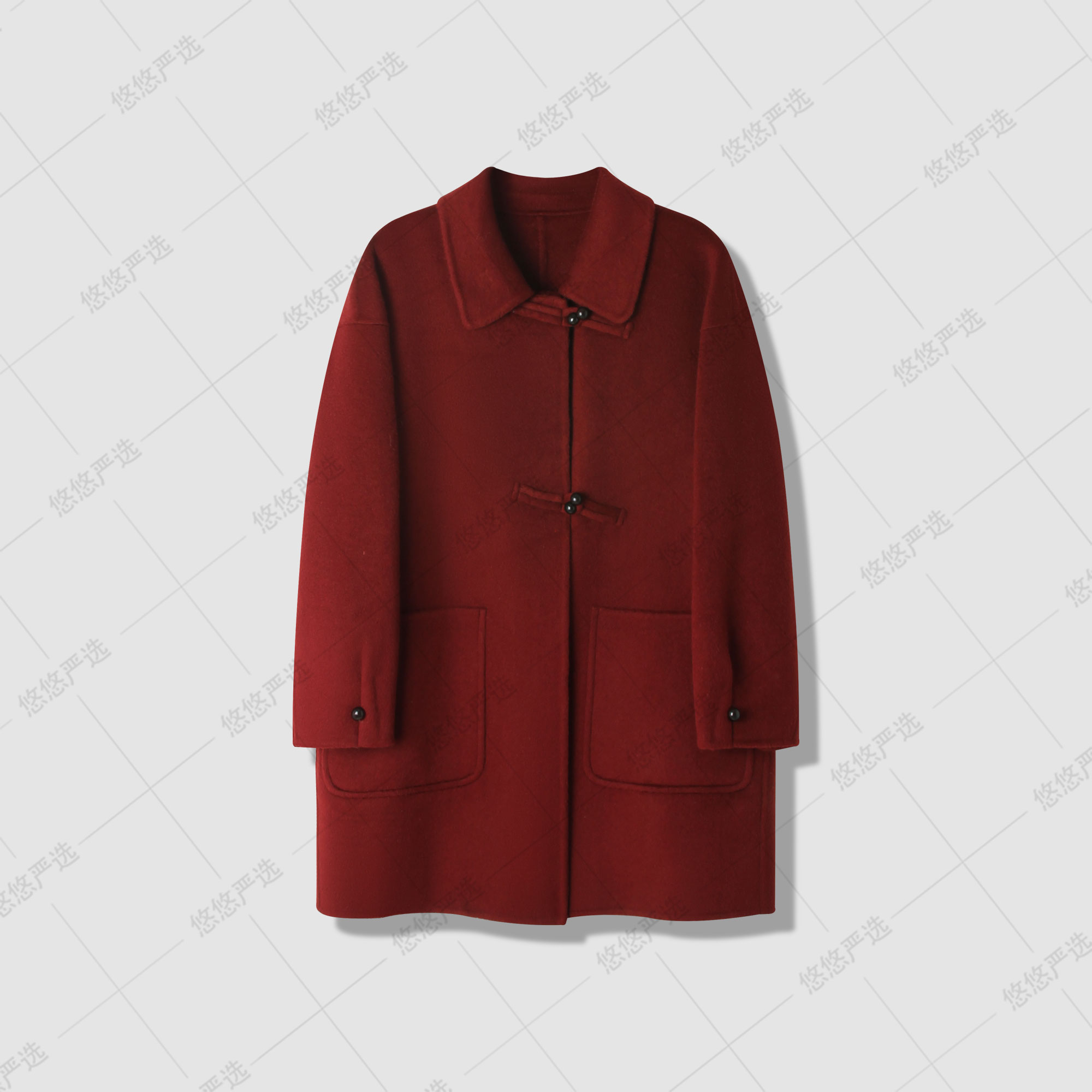 【高货宠粉价】10%牦牛绒+5%桑蚕丝+85%羊毛 中长款毛呢外套