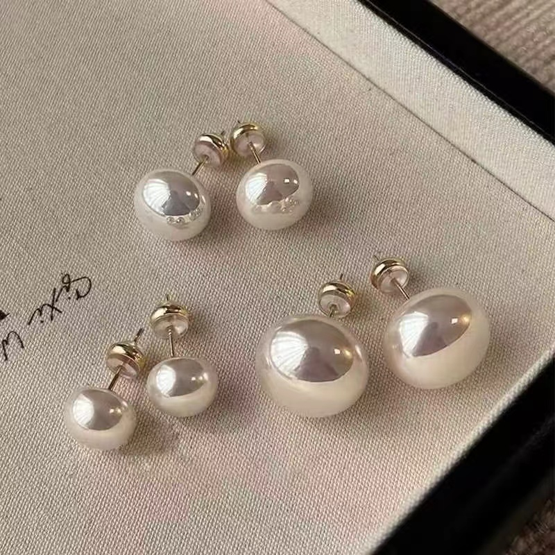 香颂波妮~秋冬施家灯泡珍珠耳钉女耳环独特高级感耳饰无耳洞耳夹