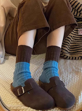 撞色拼接Chao复古耶！撞色设计慵懒松弛感满满 搭配勃肯鞋雪地靴