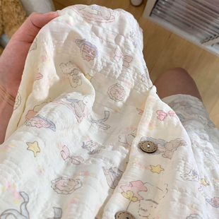 奶呼呼的小兔睡衣敲萌~褶皱感泡泡纱面料好可爱!亲肤又宽松轻盈~