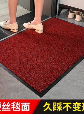 乔迁入户进门地垫大门防滑吸水脚垫红色家用门垫门外进户pvc地毯