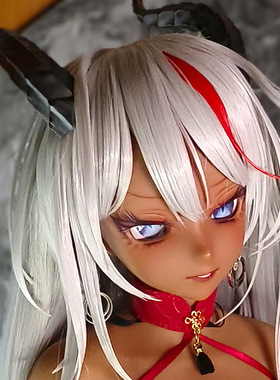 幻春58cm黑兽女王黑肉艾吉魔族人形娃娃烧肌手办3分兵人可动硅胶