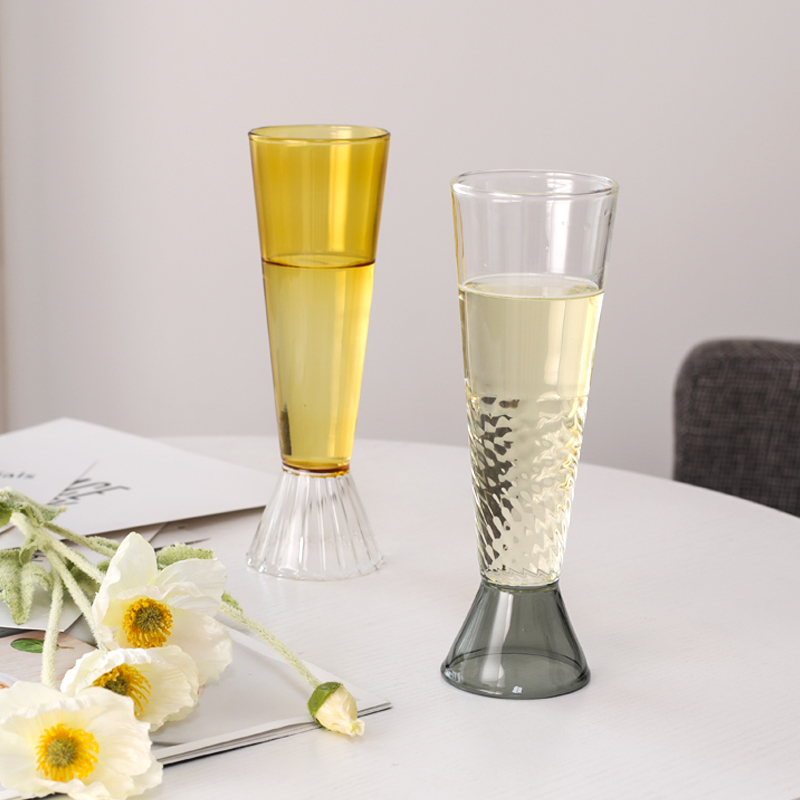 纯手工耐高温高硼硅玻璃香槟杯
