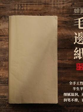 薄型四川夹江蝉翼毛边纸作品纸