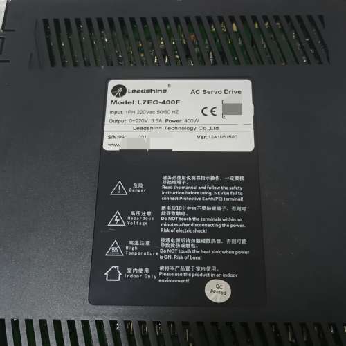 适用L7EC-400F伺服驱动器，实物拍摄，成色漂亮。输入电议价