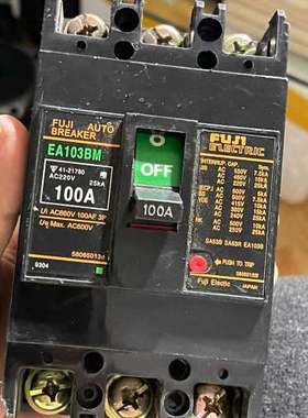 适用FUJI自动断路器 EA103BM，100A三相，AC2议价